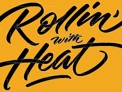 Rollin' with Béziers beziers brush script handles handlettering lettering ligatures process screen shot type typography vector