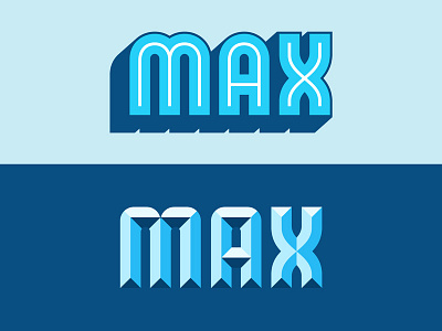 Experiments block lettering max shadows sign painting type