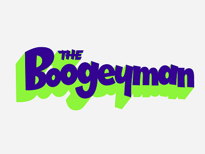 The Boogeyman boogeyman halloween lettering type