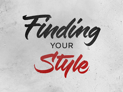 Finding Your Style