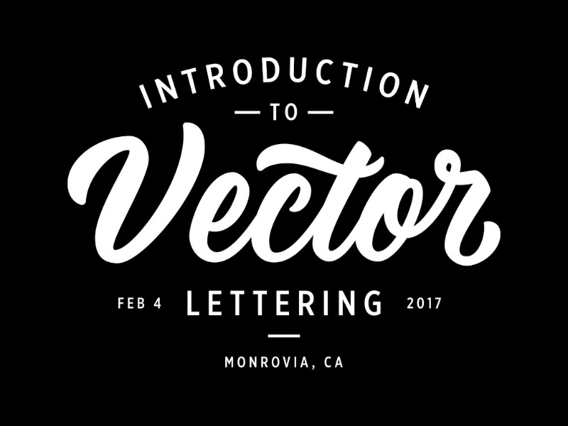 Intro to Vector Lettering Workshop digitize hand lettering lettering los angeles script vector workshop