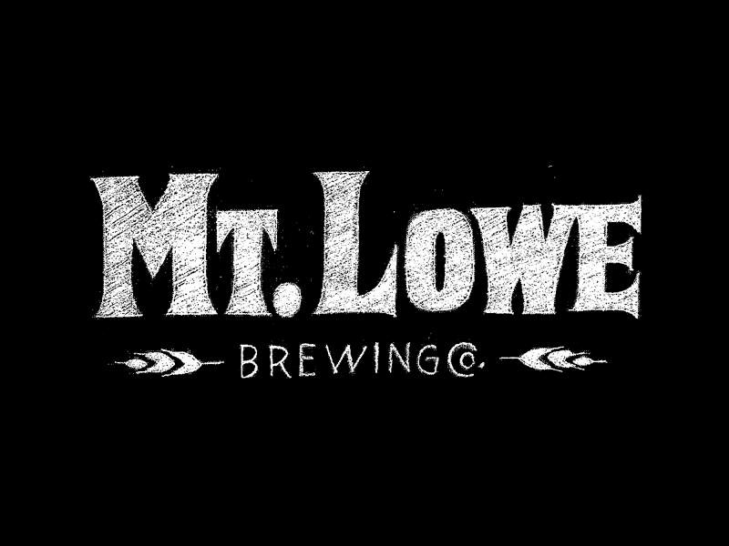 Mt. Lowe Sketches beer brewery brewing company handlettering lettering script