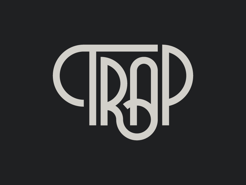 Trap hand lettering lettering ligature monoline trap type typography