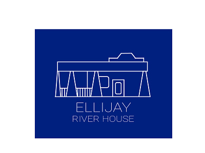 Ellijay River House 3 branding concept design graphic design illustration