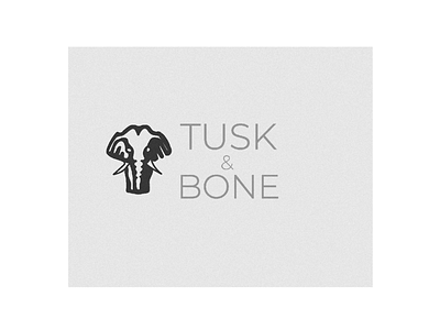 Tusk & Bone Concept 2 branding concept design graphic design illustration logo