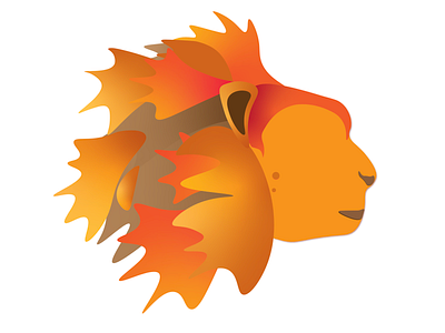 Drippy Lion Concept design graphic design illustration