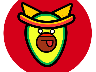 Avocadog cartoon design dog dribbble icon illustration logo vector web