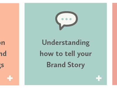 How to Tell Your Brand Story aqua branding design guide icons illustration