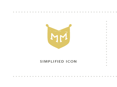 M&M's distressed icon logo mustard shield simple
