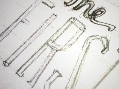 First lettering sketch