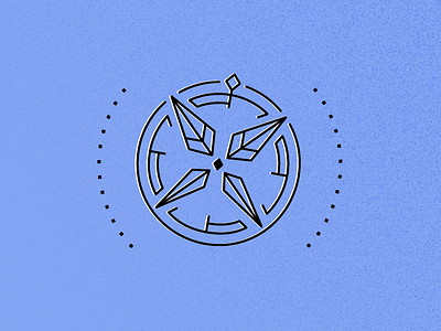 Cut. ✂️ It. 👉 Out. 👍 blue branding butterfly coaches compass concept logo mark texture