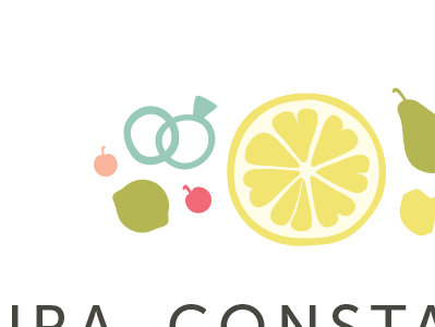 lovey lemon fruit lemon logo rings