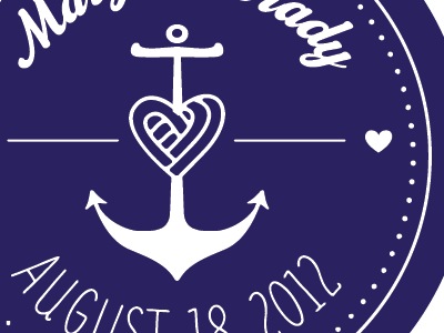 Anchor anchor illustration save the date