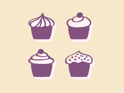 Cupcakes cupcake illustration wedding materials