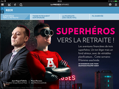 Superheroes (1/3) experiential storytelling illustration interactive design news design photoshop art storytelling uiux