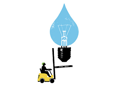 Hydropower art direction design editorial illustration illustration
