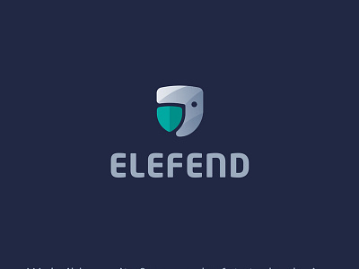 Elefend abstract defend elephant security shield