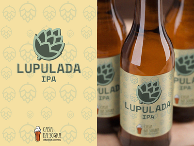 Lupulada beer branding logo