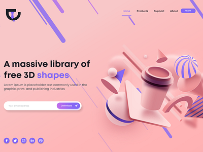 3d library Landing Page