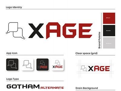 Xage brand identity brand identity branding graphic brand identity design branding design logo mobile app typography vector