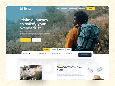 Travel and Tourism Landing Page design figma figmaafrica landingpage tourism travel ui ux webpage website