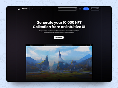 NFT Landing Page decentralized design figma figmaafrica nft ui ux website