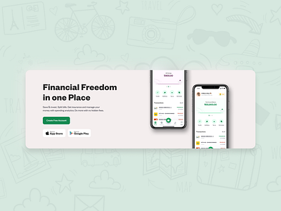 Financial Page block design figma figmaafrica fintech illustration logo mobile app ui ux website