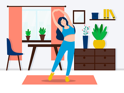 Vector illustration for a fitness blog. by AnnaRyabova on Dribbble