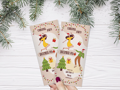 Illustrations for Christmas flyer