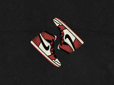 Jordan 1 branding design illustration vector