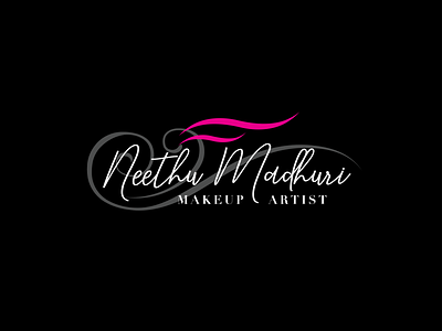 Neethu Madhuri MakeUp Artist Logo brand branding brandrefresh busines card design identity iphone letterhead logo logodeisgn logotype makeup makeup artist professional