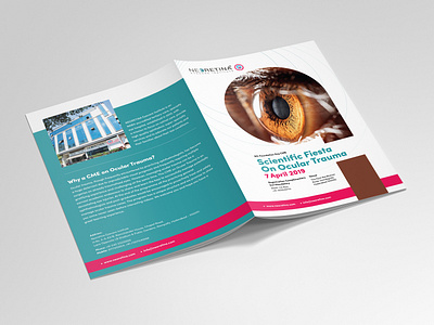 Neoretina Brochure brochure design clean eye care simple design