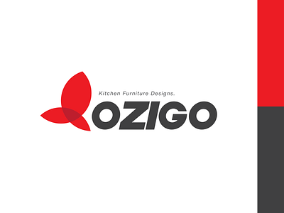 Ozigo Kitchen Furniture Logo brandrefresh clean logo logotype simple design typogaphy