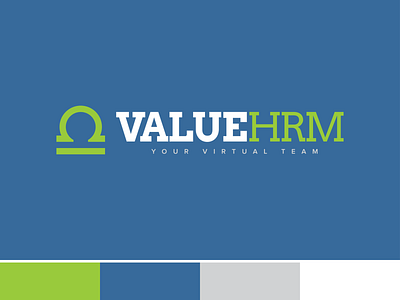 ValueHRM Logo brandrefresh clean company logo logo logotype recruitment agency simple design staffing typography