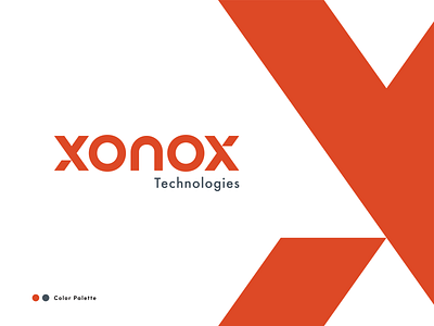 Xonox Logo Design brand brandrefresh clean design gray logo logo design logotype orange typogaphy