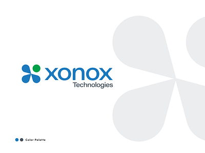 Xonox Logo Optional Design blue and white brand brandrefresh clean design grays logo logodesign logotype simple design typography