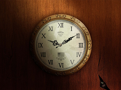 Clock app century clock design gothic icon old time ui