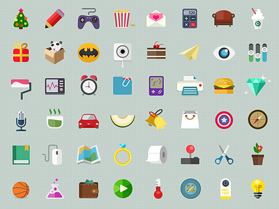 Flat-Icons app flat icon ios7 iphone visual