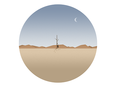 Desert deadwood app deadwood desert illustrator ios ipad iphone tree ui