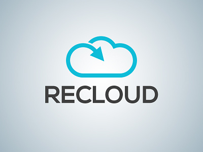 Recloud communication design graphic logo recloud