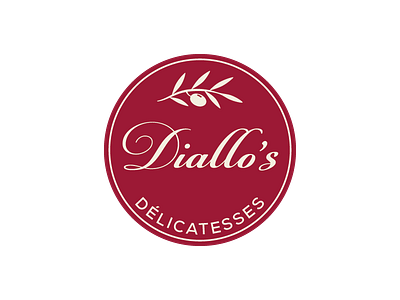 Diallo's 2d badge clean creative design flat graphic logo logo design redesign typography vector