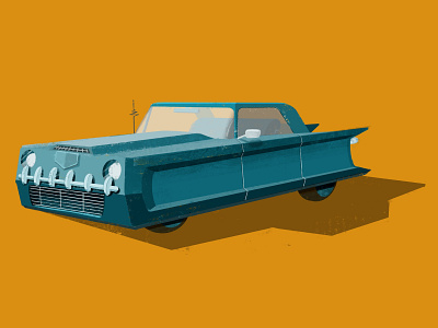 Hard Edge Stunner car color illustration procreate