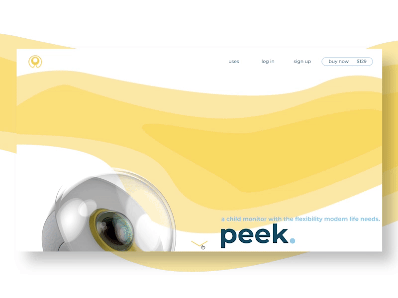 Peek Child Monitor Site Concept