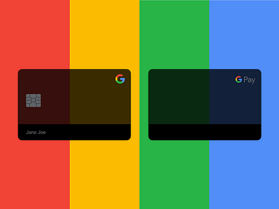 GCard - The Google Card Concept bank branding card credit card design gcard google design gpay logo