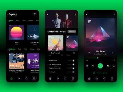 Spotify Concert app design minimal music music app spotify ui ux