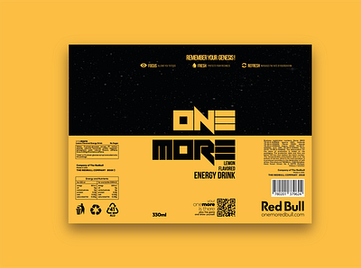 onemore energy drinks packaging branding design flat logo packaging typography