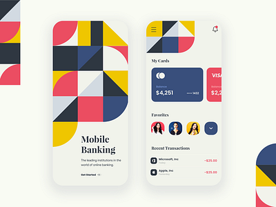 Mobile banking - Mobile app app bank bank app banking app finance finance app fintech fintech app mobile app