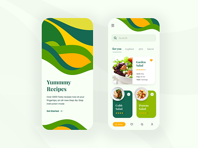 Day 22 of 30 - Recipe App Concept app appdesign design food interface recipe recipe app ui
