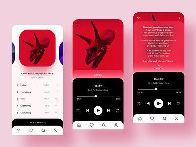 Day 22 of 30 - Music App Concept app appdesign interface minmal music music app music player player ui