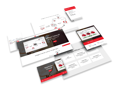 Landing Page - Affiliate Program branding business design flat landing page design ui ux web website